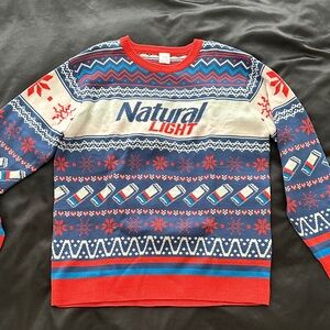 Natural Light Beer Winter Sweater